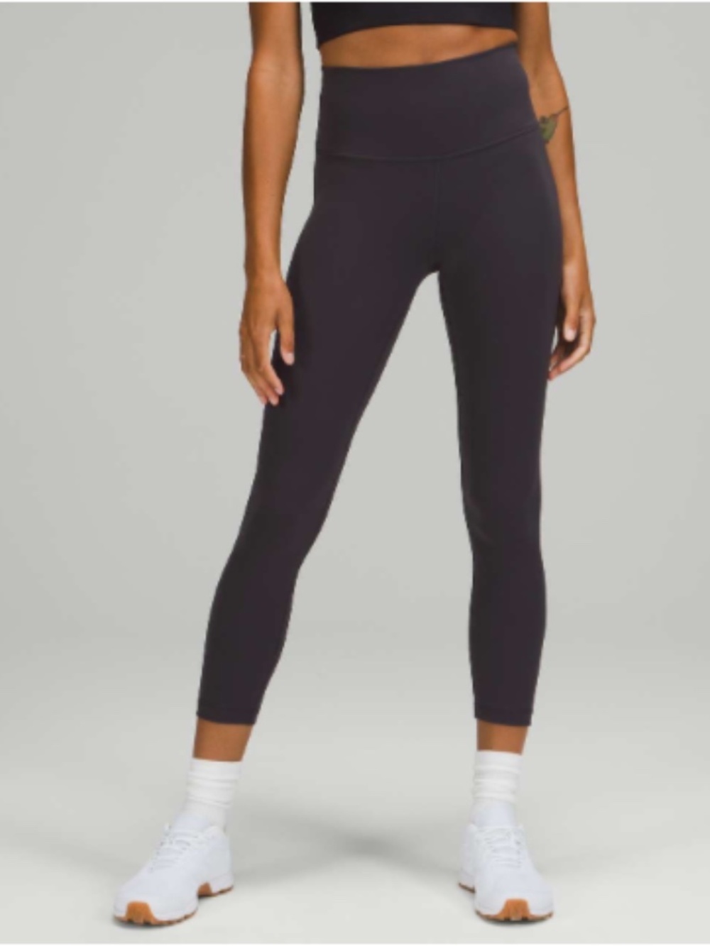 Lululemon Wunder Train High-Rise Crop Legging Pant 23" Black Size 8